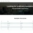Delivery company website